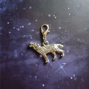 5/$20 clip on howling wolf charms for bracelet planner